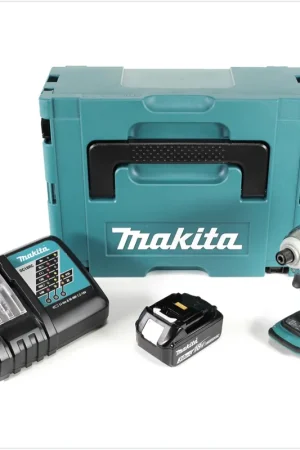 Makita DTD 148 RF1J18 V Clé à chocs sans balais avec batterie Li-ion en Makpac + 1x batterie Li-ion 3,0 Ah + 1x chargeur Haute Qualité