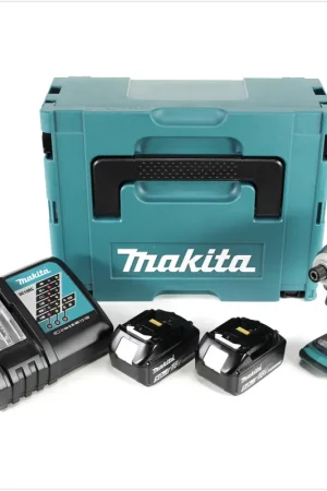 Makita DTD 148 RTJ Clé à chocs sans balais avec batterie Li-ion 18 V en Makpac + 2x batterie Li-ion BL 1850 B 5,0 Ah + 1x chargeur DC 18 RC Vente Directe