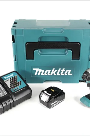 Populaire Makita DTD 153 RF1J 18V Brushless Visseuse à choc sans fil + Boîter Makpac + 1x Batterie BL 1830 3,0 Ah Li-Ion + Chargeur DC 18 RC