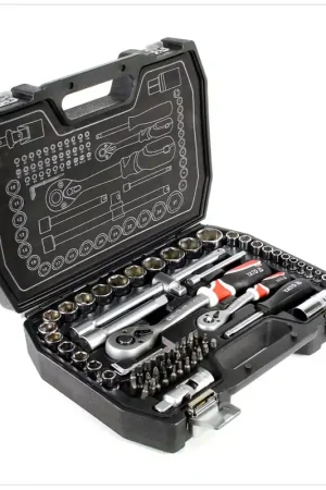 Yato YT-38782 Jeu de Douilles en Coffret 72 Pièces avec Cliquet Petit Prix
