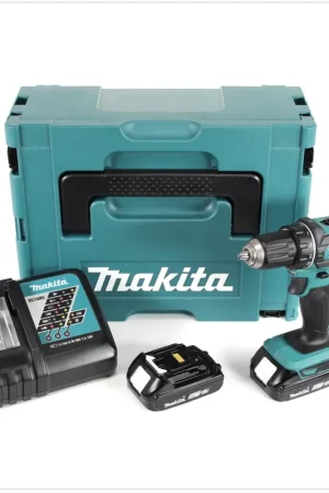 Nouvel Arrivage Makita DDF 482 RAJ Perceuse-visseuse sans fil 18 V 62 Nm + 2x batterie 2,0 Ah + chargeur + Makpac