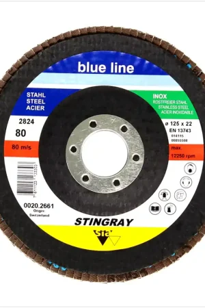 50x Bosch SIA 2824 Stingray rondelle frein dentée 125 mm P80 pour acier et acier inoxydable Remise