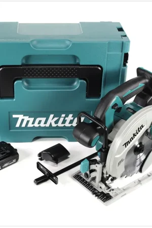 Seulement Aujourd'hui Makita DHS 680 Y1J 18V Scie circulaire sans fil Ø 165 mm avec boîtier MAKPAC + 1x Batterie BL1815N 1,5 Ah - sans Chargeur