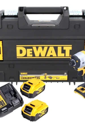 Prix Choc DeWalt DCF 887 P2 Visseuse à Chocs sans fil 18 V brushless avec Mandrin de 1/4" + Boîtier TStak + 2x Batteries 5 Ah + Chargeur DCB 115