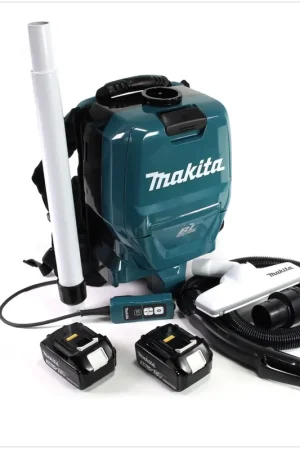 Aspirateur dorsal à batterie Makita DVC 260 36V (2x 18V) sans balais avec 2x batterie 3,0 Ah Authentique