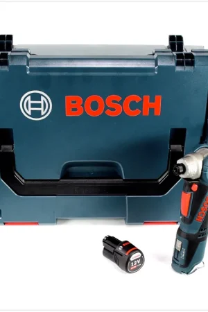 Bosch GWI 12V-5 Professional Visseuse d’angle sans fil avec boîtier L-Boxx + 1x Batterie GBA 3,0 Ah - sans Chargeur Top Vente