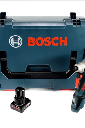 Bosch GWI 12V-5 Professional Visseuse d’angle sans fil avec boîtier L-Boxx + 1x Batterie GBA 6,0 Ah - sans Chargeur Paiement Sécurisé