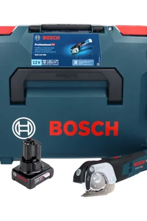 Prix Promo Bosch GUS 12V-300 Professional Cisaille universelle sans fil 12 V + 1x batterie 6,0 Ah + L-Boxx - sans chargeur