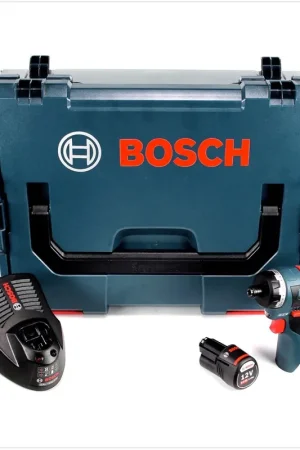 Bosch GSR 12V-20 HX Professional Visseuse sans fil avec boîtier L-Boxx + 1x Batterie GBA 12 V 3,0 Ah + 1x Chargeur GAL 1230 Petit Prix