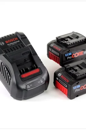 Bosch Starter-Set 18 V avec 2x Batteries Professional ProCORE GBA 18 V 7,0 Ah / 7000 mAh Li-Ion + Chargeur GAL 1880 CV (1600A013H4) Offre Exclusive