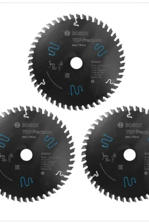 Lame de scie circulaire Bosch Pro Top Precision Best for Wood Lames de scie circulaire pour bois 165 x 20 x 1,8 mm (3x 2608642384) Retour Gratuit