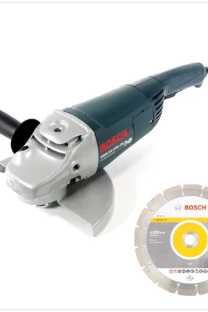 Bosch Professional GWS 22-230 JH Meuleuse angulaire 2200 W 230 mm + 1x Disques à tronçonner diamantés Bosch 230 mm Standard for Universal Prix Promo