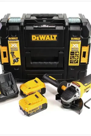Dernière Chance DeWalt DCG 406 M2 Meuleuse d'angle sans fil 18V 125mm Brushless + 2x batterie 4,0Ah + chargeur + TSTAK