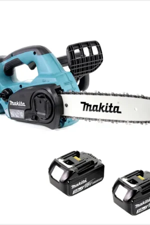 Promotion Saisonnière Makita DUC 302 F2 Tronçonneuse d'élagage sans fil 36V 30 cm + 2x Batteries 3,0Ah - sans chargeur