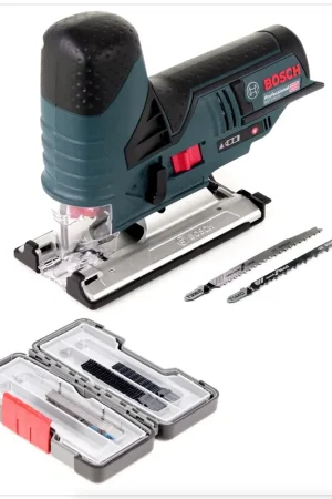 Bosch GST 12V-70 Professional Scie sauteuse sans fil avec insert sans Coffret + 30 pcs. Tough Box Lames de scie sauteuse Bois et Métal Nouveauté
