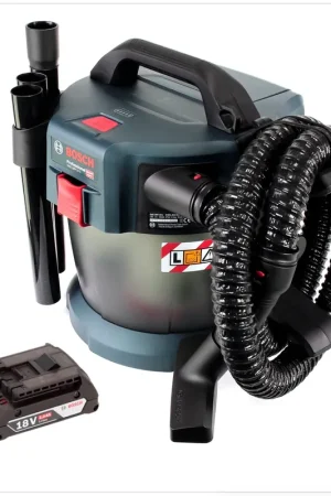 Bosch GAS 18V-10 L Professional Li-Ion Aspirateur sans fil pour poussières et liquide + 1x Batterie GBA 2,0 Ah - sans Chargeur Populaire