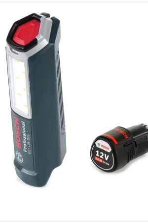Prix Choc Bosch Professional GLI 12V-300 Lampe sans fil + 1x Batterie GBA 12V 2,0 Ah - sans Chargeur