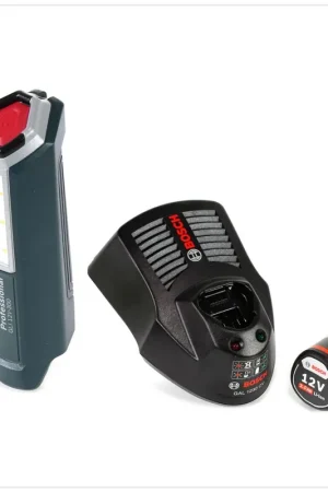 Must-Have Bosch Professional GLI 12V-300 Lampe sans fil + 1x Batterie GBA 12V 2,0 Ah + Chargeur GAL 1230