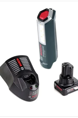 Dernière Chance Bosch Professional GLI 12V-300 Lampe sans fil + 1x Batterie GBA 12V 6,0 Ah + Chargeur GAL 1230