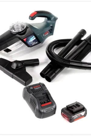 Certifié Bosch GAS 18V-1 Aspirateur sans fil 18V + 1x batterie 5,0Ah + chargeur