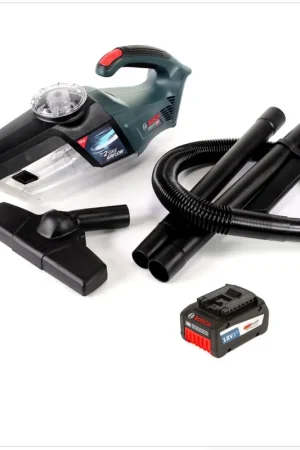 Livraison Express Bosch GAS 18V-1 Professional Li-Ion Aspirateur à Main sans fil + 1x Batterie GBA 6,3 Ah EneRacer - sans Chargeur