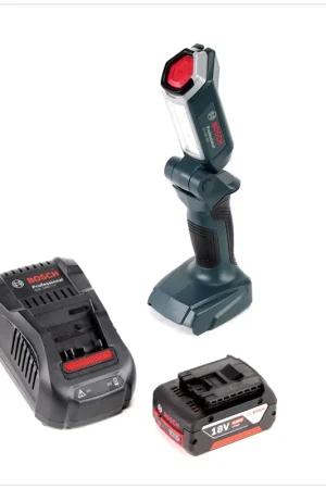 Prix Choc Bosch Professional GLI 18V-300 Lampe sans fil + 1x Batterie GBA 18 V 4,0 Ah + Chargeur GAL 1880