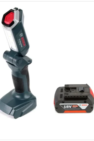 Prix Promo Bosch GLI 18V-300 Lampe LED sans fil 18V 300lm + 1x batterie 5,0Ah - sans chargeur