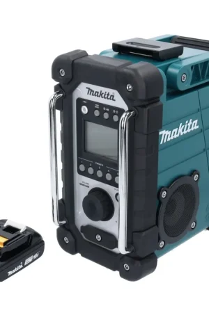 Makita DMR 107 7,2 - 18 V Radio de chantier + 1x Batterie BL 1820 18 V 2,0 Ah - sans Chargeur Promotion Saisonnière