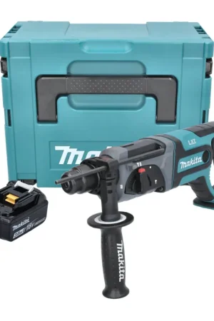 Promotion Makita DHR 241 F1J 18 V Li-Ion Perforateur-Burineur sans fil SDS-Plus + Boîtier Makpac + 1x Batterie BL 1830 3,0 Ah - sans Chargeur
