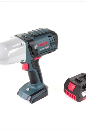 Bosch GDS 18 V-LI HT Professional Boulonneuses à chocs sans-fil + 1x Batterie GBA 18 V 6,0 Ah - sans Chargeur Jusqu'à Épuisement Des Stocks