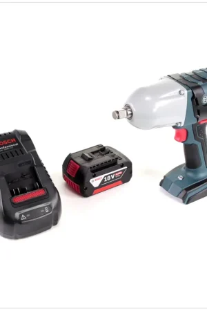 Promotion Bosch GDS 18 V-LI HT Professional Boulonneuses à chocs sans-fil + 1x Batteries Bosch GBA 18 V 5,0 Ah + Chargeur GAL 1880