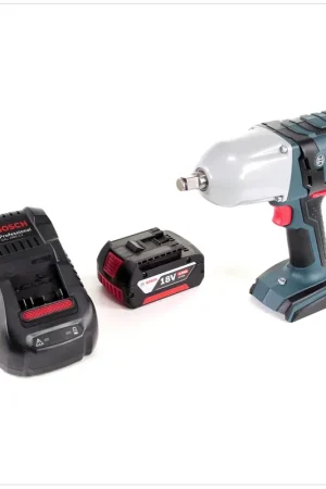 Super Prix Bosch GDS 18 V-LI HT Professional Boulonneuses à chocs sans-fil + 1x Batterie Bosch GBA 18 V 4,0 Ah + Chargeur GAL 1880