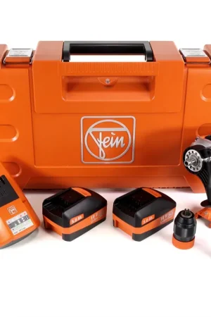 Vente Directe FEIN ASCM 18 QM Brushless Li-Ion Perceuse-visseuse sans fil 4 vitesses avec Boîtier de transport + 2x Batteries 5,0 Ah + Chargeur ALG 50 ( 71161161000 )