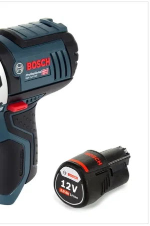 Promotion Saisonnière Bosch GDR 12V-105 Professional Visseuse à percussion sans fil, 12V 105Nm + 1x Batterie 2,0Ah - sans chargeur