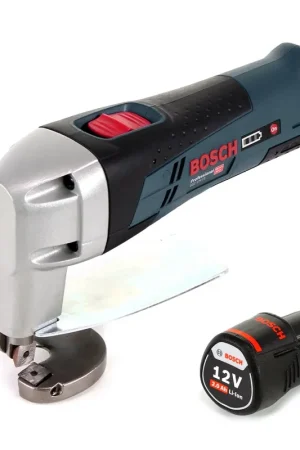 Bosch GSC 12 V-13 Cisaille à tôle sans fil 12V L-Boxx ready + 1x batterie 2,0Ah - sans chargeur Remise