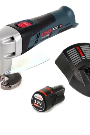Bosch GSC 12 V-13 Cisaille à tôle sans fil L-Boxx ready + 1x batterie 2,0Ah + chargeur Offre Exclusive