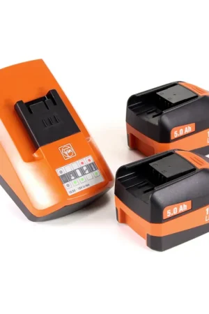 FEIN Starter Set ALG 50 Universal Chargeur rapide + 2x Batteries 5 Ah ( 92604300030 ) Pas Cher