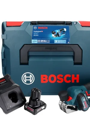 Remise Bosch GHO 12V-20 Rabots sans fil Professional + Coffret L-Boxx + 1x Batterie GBA 12 V 6,0 Ah + Chargeur rapide GAL 1230 CV