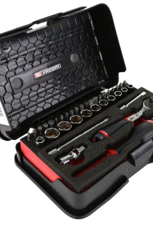 Facom R.161-6M6 Coffret de douilles avec cliquet 1/4 ", 37 pcs. Must-Have