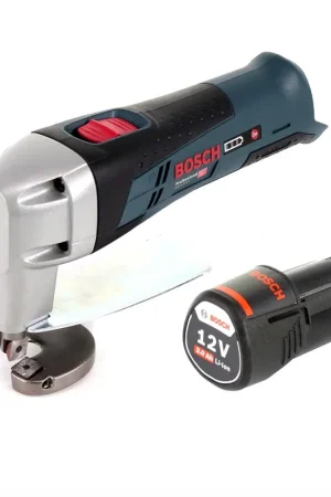 Meilleur Choix Bosch GSC 12 V-13 Cisaille à tôle sans fil L-Boxx ready + 1x batterie 3,0Ah - sans chargeur