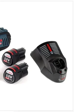 Expédié Aujourd'hui Bosch GDR 12V-105 Professional Visseuse à chocs sans fil + 2x Batteries GBA 12 V 3,0 Ah + Chargeur GAL 1230