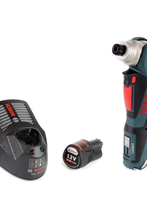 Visseuse d'angle sans fil Bosch GWI 12V-5 Professional L-Boxx ready + 1x batterie GBA 12 V 3,0 Ah + chargeur rapide GAL 1230 CV Top Vente