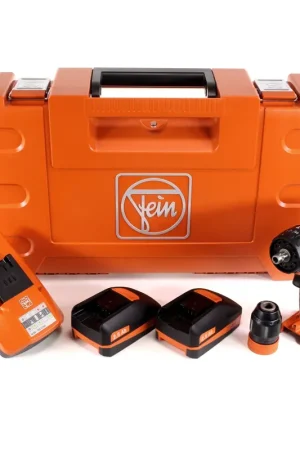 Acheter En Ligne FEIN ASB 18 QC Brushless Li-Ion Select Perceuse-visseuse à percussion sans fil + Mandrin de perçage QuickIN + Coffret de transport + 2x Batteries 2,5 Ah + ChargeurALG 50