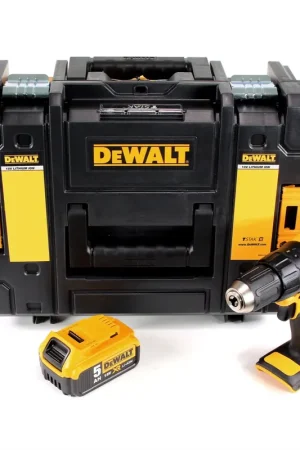 Offre Du Jour DeWalt DCD 777 P1 18 V Brushless Perceuse-Visseuse sans fil + Boîtier TSTAK II + 1x Batterie 5,0 Ah - sans Chargeur