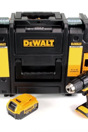 Expédition Rapide DeWalt DCD 777 18 V Brushless Li-Ion Perceuse visseuse compacte sans fil 65 Nm + Coffret TSTAK II + 1x Batterie 4,0 Ah - sans Chargeur