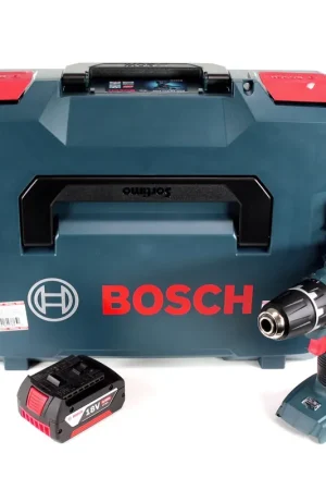 Bosch Professional GSR 18-2-Li Plus 18 V Perceuse-visseuse sans fil + Coffret de transport L-Boxx + 1 x Batterie 4,0 Ah - sans Chargeur Meilleur Choix