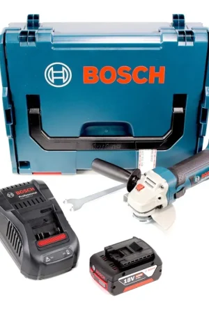 Bosch GWS 18-125 V-LI Meuleuse angulaire sans fil 18V 125mm + 1x batterie 4,0Ah + chargeur + L-Boxx Dernier Modèle