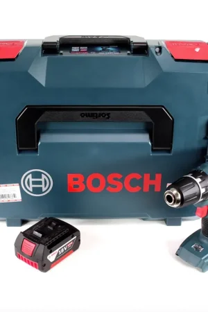 Bosch Professional GSR 18-2-Li Plus 18 V Perceuse-visseuse sans fil + Coffret de transport L-Boxx + 1 x Batterie 5,0 Ah - sans Chargeur Prix Bas