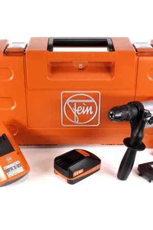 Nouvel Arrivage FEIN ABOP 13-2 C Brushless 18 V Li-Ion Perceuse sans fil avec Mandrin métallique + Coffret + 1x Batterie 2,5 Ah + Chargeur ALG 50