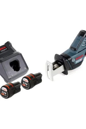 Bosch GSA 12V-14 Scie sabre sans fil 12 V + 2x batterie 2,0 Ah + chargeur Prix Cassé